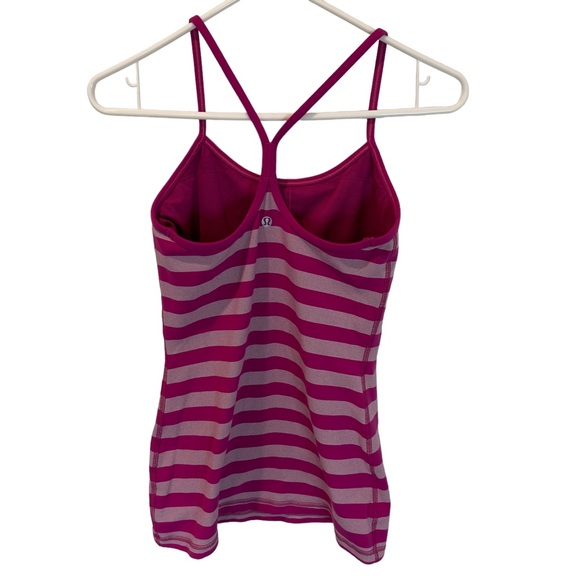 Lululemon Power Y Tank Raspberry Stripe - Picture 3 of 9